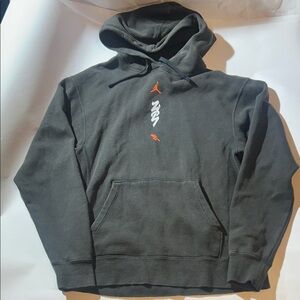 Jordan x Naruto Zion Williamson Black Hoodie with Orange Accents